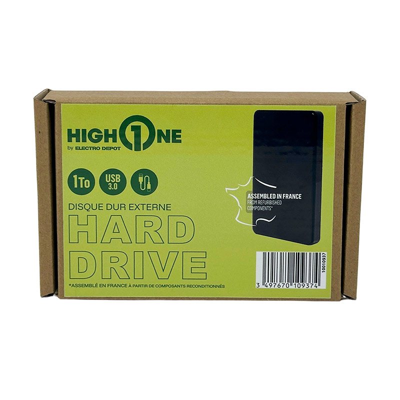 Disque Dur High One 1to Usb 3.0 Recond A+ Bon état -  reconditionné disponible sur Electro Depot